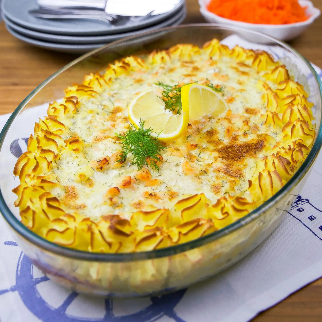 Fish gratin